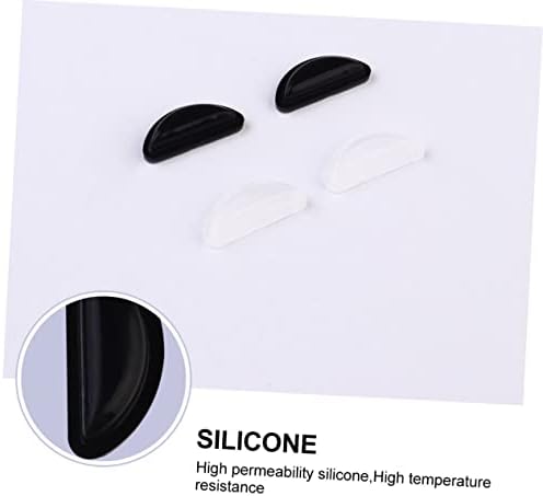 Healeved Hollow Silikonski lim na listu nosa polumjesec Neklizajuće staklene naočale za pojačane