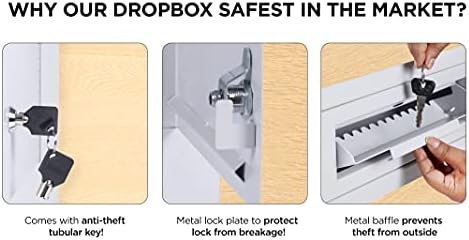 flybold kroz vrata zaključani ključ Drop Box Heavy Duty Rainproof vrata Mail Slot Drop Box za poslovanje