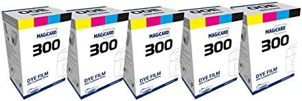 5 x Magicard 300 Printer MC250YMCKOK traka u boji-YMCKOK-250 štampa sa Bodno softverskom Demo karticom