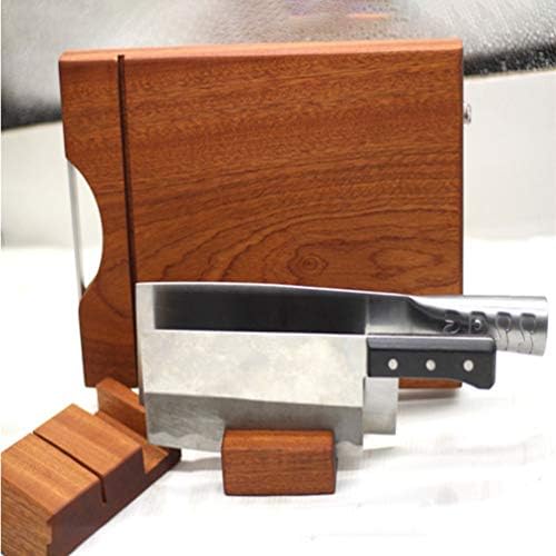 Hemoton Nož Organizator Storage drveni nož držači blokova nož polica Countertop mesarski blok nož čuvar