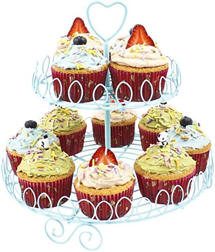 Zoie + Chloe Princess Cupcake Stalak za držač štanda - 2 razina zadržava 12 cupcakes