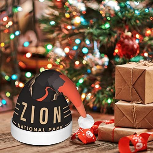 CXXYJYJ Zion Nacionalni Park Božićni šešir muške žene Santa šešir Unisex kape za Party Party kape