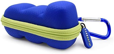 Casematix plavo zelena putna torbica kompatibilna sa inhalatorom za astmu, uključuje samo futrolu