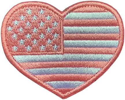 Antrix 2 paketi ružičaste pastene za zastavu, ružičasta ljubav i srčani oblik američke zastave