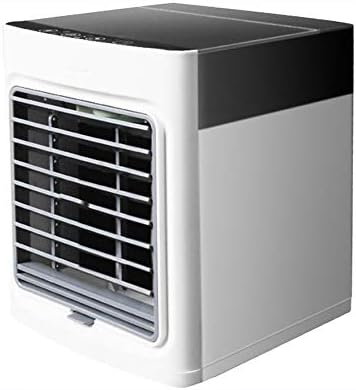 ZPEE mini rasplaćeni hladnjak, 3 brzine miran stol ventilator bez prevazilaženja, USB prijenosni hladnjaci isparavanja, ventilator klima uređaja sa noćnim svjetlom bijela 6x6x7inch