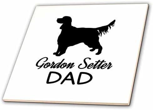 3drose Janna Salak Designs Dogs-Gordon setter Dog Dad-Tiles