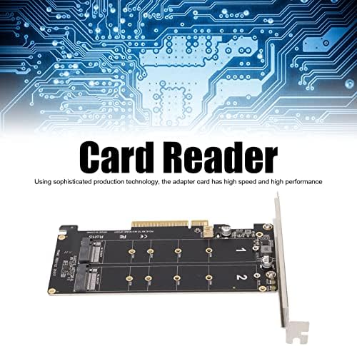 Adapter kartica NVME na PCIE X8 Dual 32Gbps kartica za proširenje, čitač čvrstog diska PCB-a, podržava