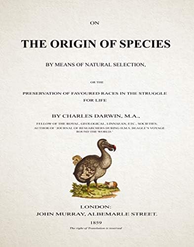 Na naslovnoj stranici Porijeklo vrsta Charles Darwin Book