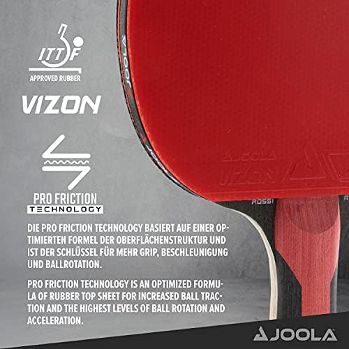 Joola Attack - Potpuno sastavljen ping pong veslo - Infuzirana tehnologija za spužvu za napajanje za