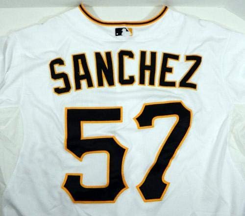 2013 Pittsburgh Pirates Jonathan Sanchez 57 Igra izdana Bijeli dres Pitt33108 - Igra Polovni MLB