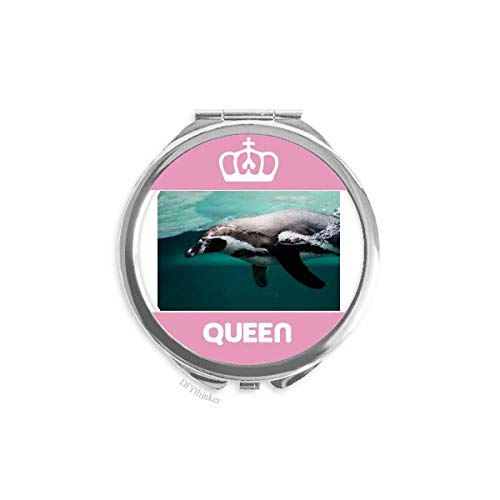 Morski organizam Kit životinjska slika Mini dvostrano prijenosno ogledalo za šminkanje kraljica