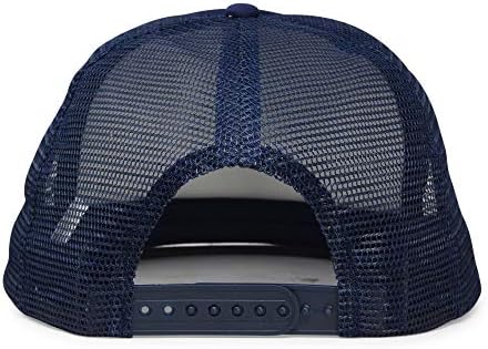 Dalix šešir za kamiondžije sa ravnim kljucem mrežasta leđa S M L Podesiva kapa čvrsta dva tonirana