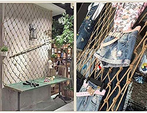 Jhkj dekorativna mreža, Zaštitna ograda, sigurnosna ograda za djecu Penjačka mreža tkana izolacijska mreža ograda stropna mreža za mačke,5x9m (16.4 * 29.5 ft)