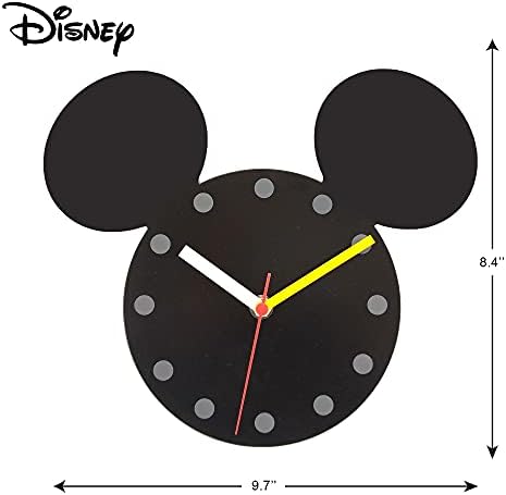 Disney Mickey Mouse Metalni zidni sat, crni