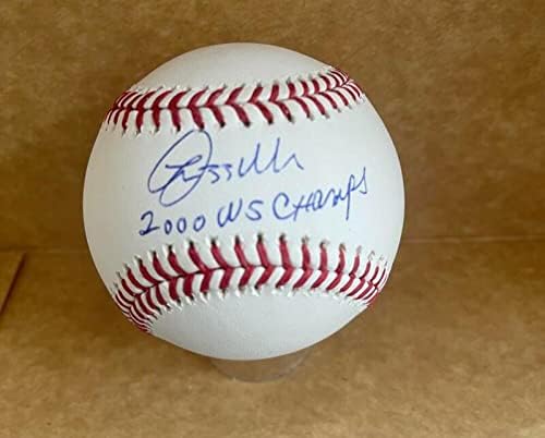 Lee Mazzilli Mets Yankees 2000 WS Champs potpisan Auto M.L. Baseball JSA UU19934