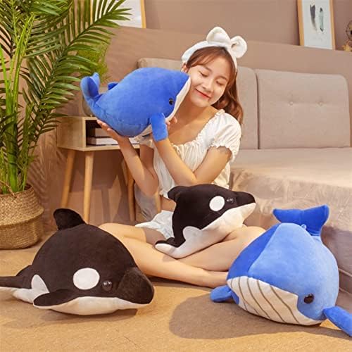 Miquanggo Plush Pushets Cartoon Tiger Whale Blue Whale Doll Plišanička igračka kitova lutka jastuk za