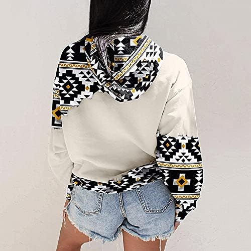 Comfort Hoodie Ladys Hood printed pamučni puloveri kapuljači izmah Elegantni dugi rukav Multi-džepni jesen