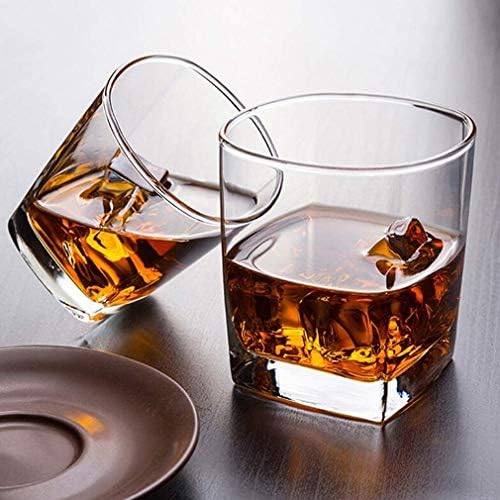 DEPILA Whisky decantador Whisky Glass Set od 4, Burbonske čaše za staromodne koktele, naočare,
