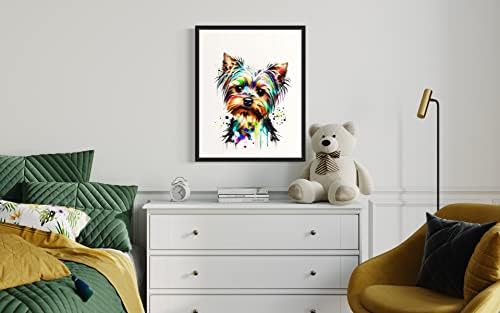 Poster sa Akvarelnim umetničkim printom, apstraktni zidni umetnički dekor za spavaću sobu, dnevni boravak i kupatilo, pokloni ljubitelja psećih štenaca, dekoracija slikanja umetničkih dela pasa. )