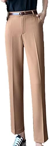 Maiyifu-GJ haljine skraćene pantalone za žene visokog struka Slim Fit elegantne pantalone mršave ravne noge poslovne