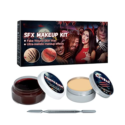 Halloween Cust Wax Plazma Makeup Set ožiljaka Šminka Horror Party Makeup rekviziti Modeliranje