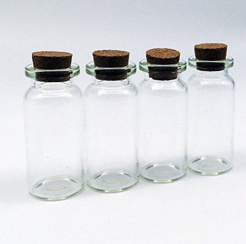 6pcs Clear Mini staklo Željne boce Jars - boce poruke Boce želimo boce sa čep za plute