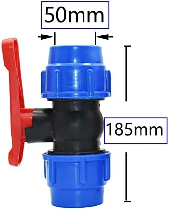 ZThome 20/25/32/40/50 / 63mm Plastična cijev za vodu Brzi konektor Kuglasti ventil PE cijev za