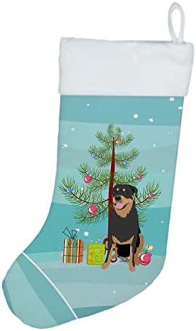 Caroline's Wires WDK3147CS Rottweiler Black and Tan 7 Božićne božićne čarape, Kamin Viseći čarape Božićna sezona
