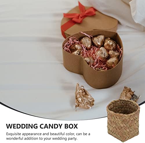 Zerodeko poklon korpe 10kom Mini tkane korpe svadbene bombone kutija za čuvanje svadbenih poklona