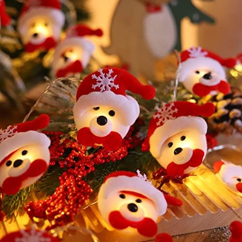 Božić dekorativni Santa šešir niz svjetlo, Santa šešir 4.9 noge 10 LED baterije za drvo ukrasi Party vijenac ugaona dekoracija Sgcabikouqe8tn