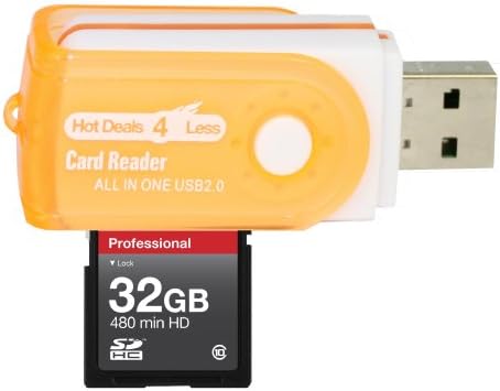 32GB klasa 10 SDHC memorijska kartica velike brzine za Fujifilm FinePix S2500HD / S2600HD FinePix S2800hd / S2900hd kamere. Savršeno za brzo kontinuirano snimanje i snimanje u HD-u. Dolazi sa Hot Deals 4 manje sve u jednom čitač okretnih USB kartica i.