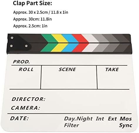 Filmska ploča za pljeskanje, filmska ploča za oštre zvučne fotografije lagan sa gumicom za olovku za izrezanu