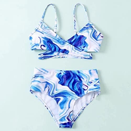 Slatka ispis djevojčice 'Dvo ljetni cvjetni komad kupaćih kostimica boja za Crisscross Girls kupaći