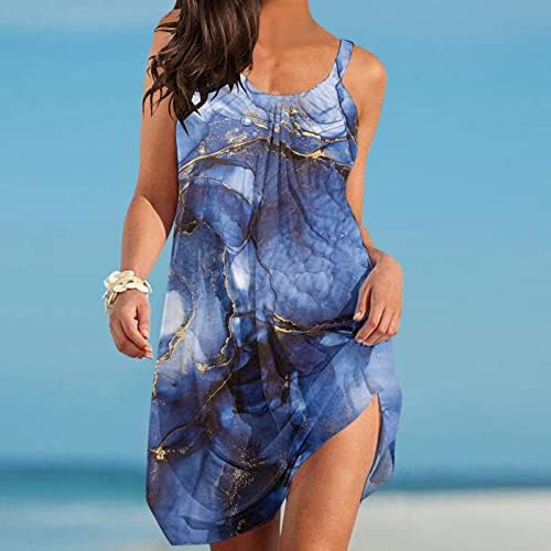 Ženske ljetne haljine 2023 kaiševi plaža uz poklopac haljine slatko cvjetno cvjetni print boho