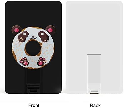 Smiješna panda Donut kreditna kartica USB Flash Personalizirana memorijska memorija Skladištenje 64g