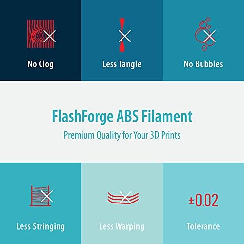 FlashForge D-serija ABS 3D štampač, 1,75 mm, kalem 0,5kg, zagarantovana svježa, dimenzionalna