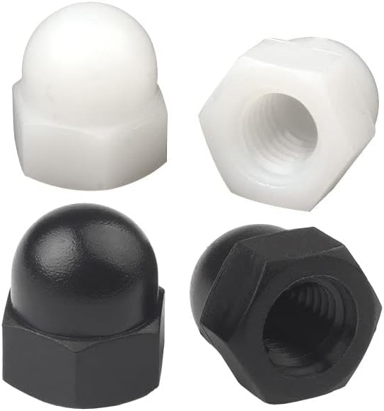 500kom / 1000kom crno / bijelo M3/4/5/6/8/10/12 DIN1587 ROHS Acorn Nuts Plastic najlon kapa Matica