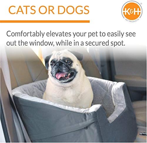 K & amp; H Proizvodi za kućne ljubimce autosjedalica za psa sa sigurnosnim pojasom za psa za automobil,