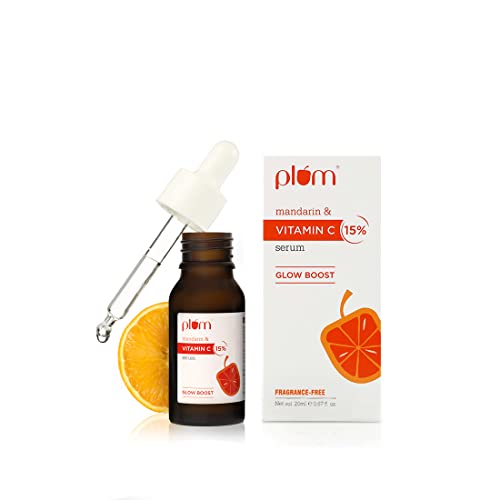 Plum 15% vitamin C Serum za lice sa mandarinom za sve tipove kože sa čistom etil askorbinskom kiselinom