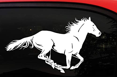 Naljepnica za konja Konjički-lijep konj za trčanje-divlji i besplatan - za automobil/prozor/Laptop/prikolicu