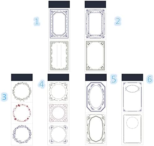 Scrapbooking perilica 6papkiranje, vintage naljepnica Rezervirajte estetski dekorativni papir za DIY