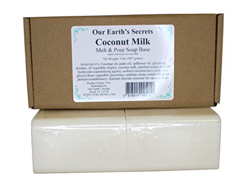Naše zemaljske tajne kokosovo mlijeko - 2 Lbs rastopiti i sipati bazu za sapun