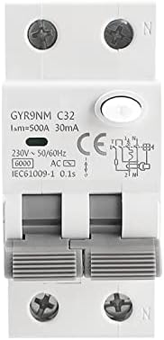 Gyr9nm 2p 1p + N 40A 6KA elektromagnetski prekidač za rezidualni strujni zvuk sa trenutnim zaštitom