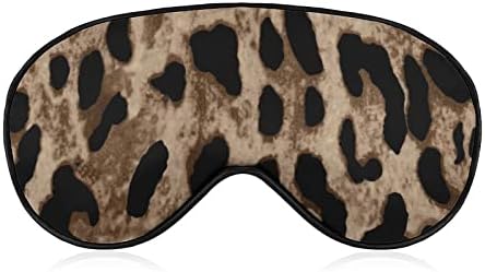 Lynarei Sleeping Maska Leopard Print Sleep Maska za spavanje Veza sa podesivim kaišem životinjskim kožom meko