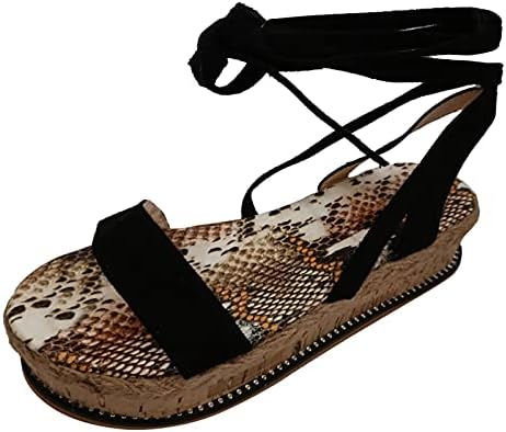 Yhiwu sandale Žene Dressing Summer Espadrille Wedge Sandale Open TOE Platform Sandals Modne