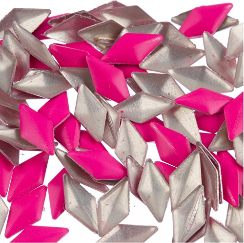 Zink Boja Nail Art Neonska Ružičasta Dijamantska Metalna Klin 50 Komada Ulepšavanje