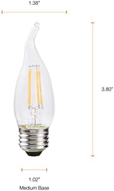 Sylvania LED TruWave prirodna serija dekora B10 sijalica, 60W = 5.5 W, 13 godina, zatamnjiva, E26