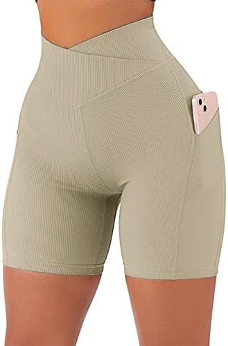 High strukske kratke hlače za žene Butt Lift Plus veličine Scrounch Butch Stretchy Tie-dye Bresch Butt
