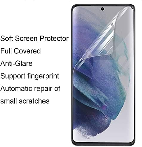 BYIUIHS [2+2] paket mat zaštitnik ekrana dizajniran za Samsung Galaxy S23ultra zaštitnik ekrana, 2 kom meka folija za zaštitu ekrana+2 paketa prozirna zaštita sočiva kamere