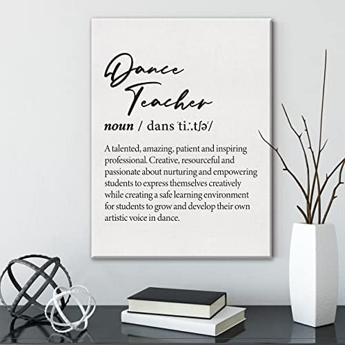 Gtgic Dance Teacher Definition canvas Wall Art Dance Teacher Appreciation Print Poster Decor dekoracija